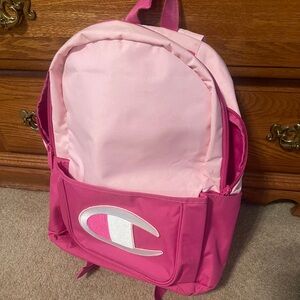 Pink Backpack with Logo